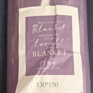 Purple Cozy Throw Blanket - Brand Not Specified
